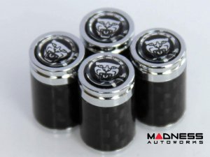 Jaguar Custom Valve Caps - Growler - Carbon Fiber